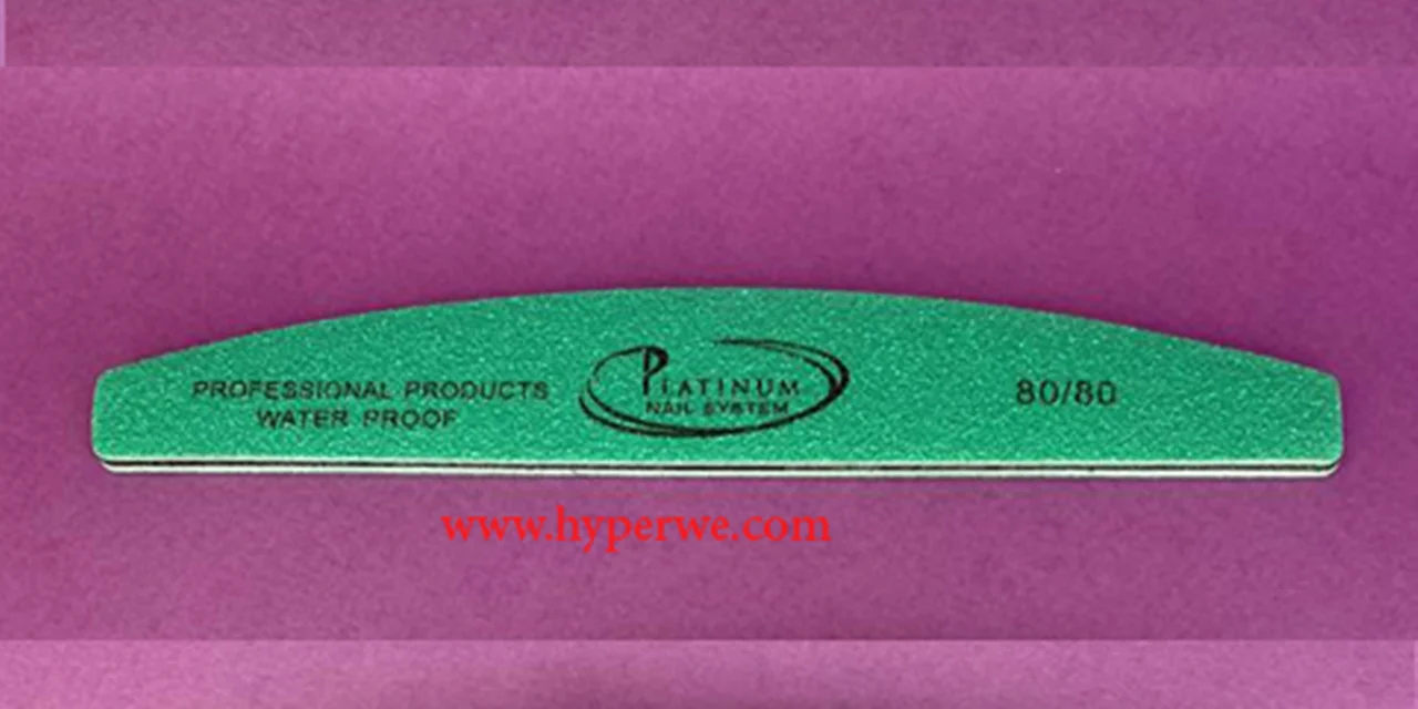 سوهان ناخن دستي هلالي PLATINIUM 80/80