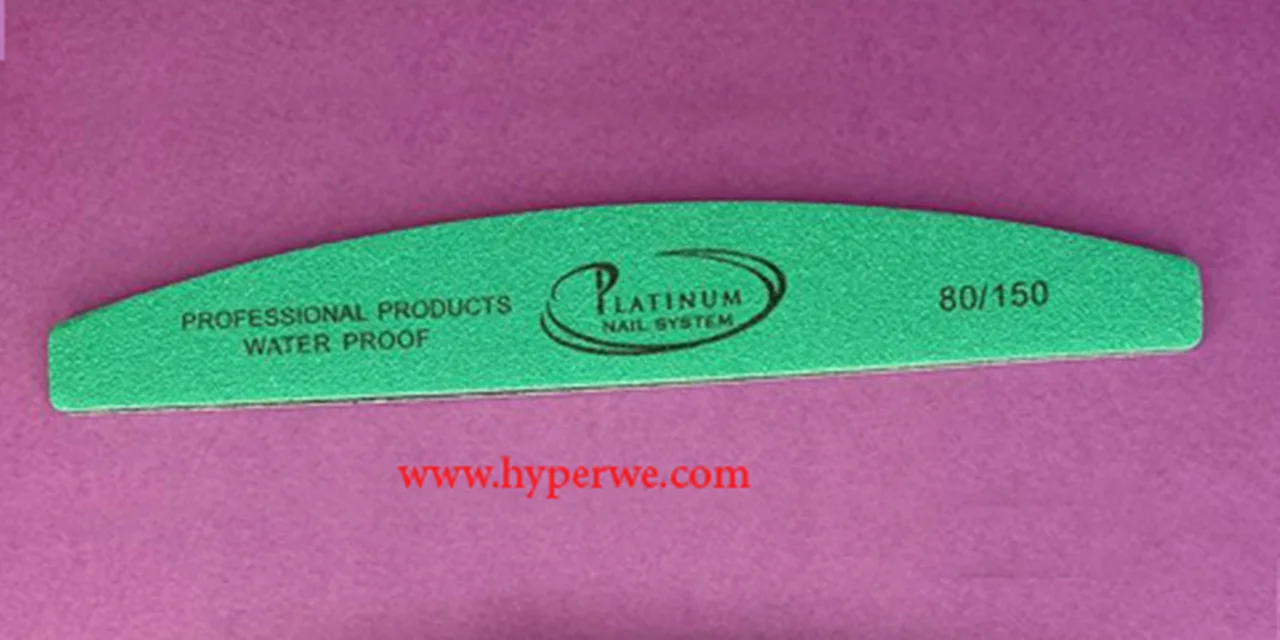 سوهان ناخن دستي هلالي PLATINIUM 80/150