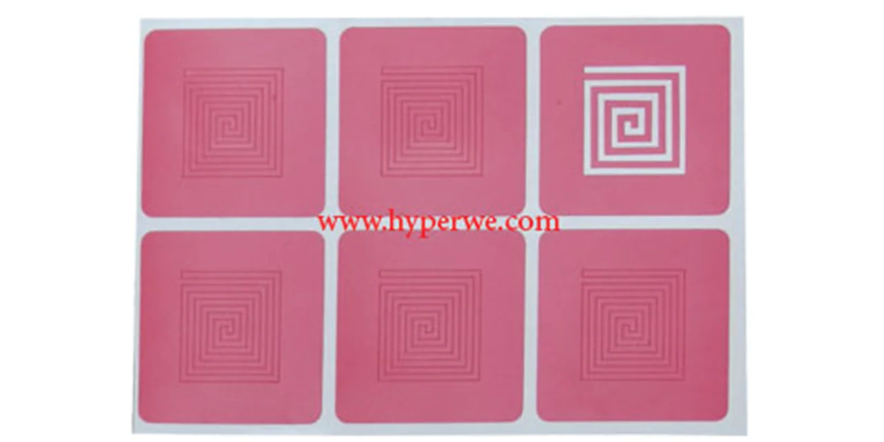 شابلون کاغذي طراحي ناخن شماره 13