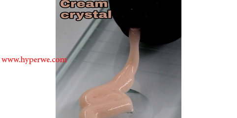 پلی ژل اکلیلی Tetis رنگ (CREAM CRYSTAL) _ 30 میل