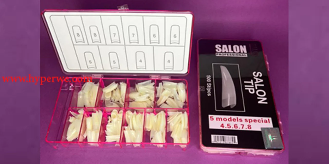 تيپ ناخن شماره های پر مصرف 500 عددی برند SALON