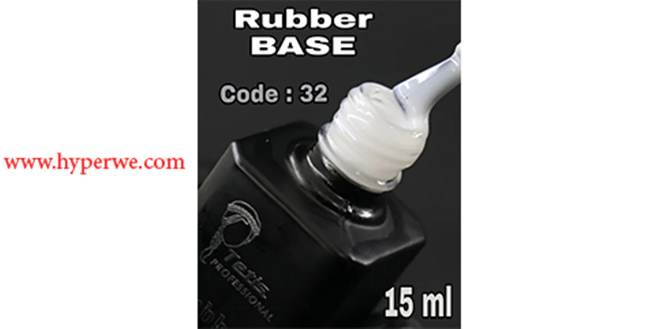 RUBBER BASE TETIS - لمینت ناخن کد B0۳۲ (milky white)
